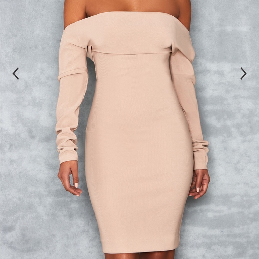 Mistress Rocks Nude Dress